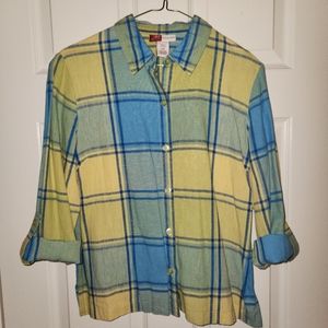 Linen roll-tab shirt